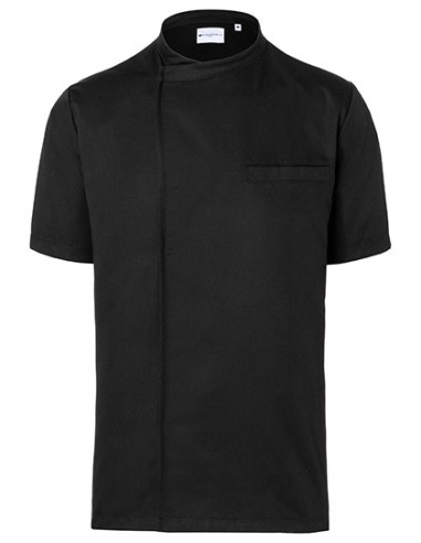 K-BJM3-Short-Sleeve Throw-Over Chef Shirt Basic